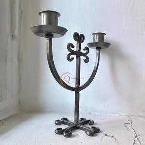 Bougeoir en fer massif noir de style antique, décoration d'intérieur, bougeoir moderne, meilleure qualité, unique, table, nouveaux mariages, Noël - Product Image 4