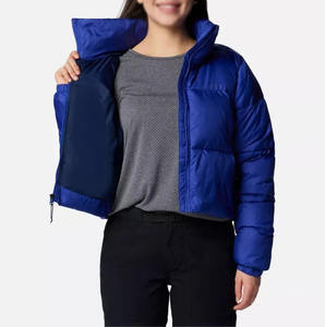 Compre chaqueta acolchada para mujer, tamaño regular, ligera, aislada, con cremallera frontal, ropa de abrigo elegante para invierno, uso diario, forro de nailon 2026 - Product Image 4