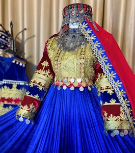 Ropa tradicional hecha a mano vestido afgano de alta calidad mejor Material afgano Vintage vestidos de mujer 0579 - Product Image 1