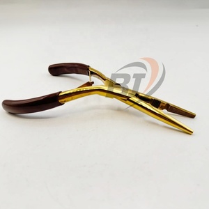 BEAUTIVIA Pince à extensions capillaires multifonction en acier inoxydable entièrement incurvée de haute qualité avec logo personnalisé pour le coiffage - Product Image 1