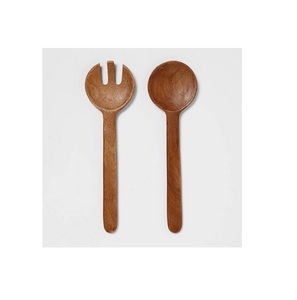 Top Vente Ménage À La Main Couverts Ensemble Nouveaux Accessoires De Cuisine Couverts Vaisselle En Bois Cuillère De Service Serveur pour Salades - Product Image 3