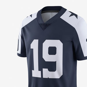 Nouveauté Maillot de football américain pour hommes de haute qualité à manches courtes imprimé respirant Maillots d'équipe à prix de gros - Product Image 4