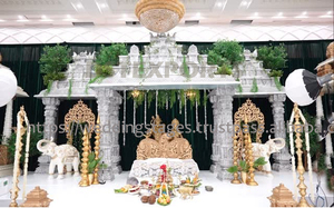 Mariage traditionnel du sud de l'Inde Mandap DST en bois exportations haute qualité tendance mariages hindous Mandapams fabricants décor royaume-uni - Product Image 6