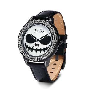 นาฬิกาควอตซ์ Jeulia Master of Fright Skull Design - สายหนังสีดำ หน้าปัดมุก - Product Image 2