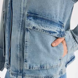 Veste en jean pour homme avec tarif personnalisé, légère et décontractée, respirante et confortable, veste en jean pour hommes, vêtements d'extérieur, tenues de fête - Product Image 4