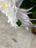 Certifié naturel 1.69 carats émeraude coupe octogone rubis vert Chrome Tourmaline collier de pierres précieuses bijoux excellente qualité de couleur