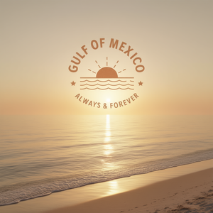 T-Shirt Vintage Retro a Maniche Lunghe 'Always & Forever' del Golfo del Messico, Prodotto Promozionale Retrò - Product Image 3