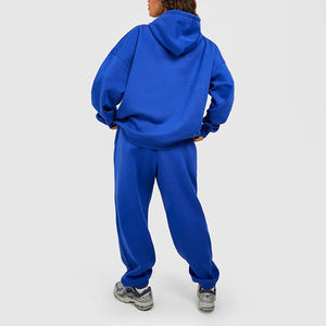 Fabrication de survêtements de jogging de haute qualité, sur mesure, d'hiver, solides, décontractés, vintage, brodés, en un seul ensemble, coupe régulière - Product Image 2