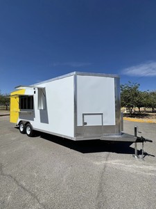 NOUVELLE REMORQUE DE CAMPING-CARAVANE 8,5 X 20 POUR LA VENTE DE NOURRITURE, AVEC ALIMENTATION ÉLECTRIQUE INTEGRÉE ET ESPACE DE PRÊTRESSE, DESIGN MODERNE, EN GARANTIE - Product Image 5