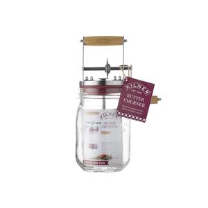 Kit de fabrication de beurre Kilner, outil spécial avec 1 pot en verre et 1 manivelle, recettes incluses - Product Image 2