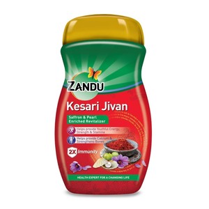 Zandu Kesari Jivan, Refuerzo Inmunológico Ayurvédico para Adultos, Aumenta la Energía, la Fuerza y la Resistencia, 900 gramos con Azafrán, Hierbas Naturales - Product Image 1