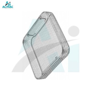 Canasta Manual ALMAC 2025 con Base Plana y Laterales Perforados, Instrumento Confiable para un Manejo Seguro en Clínicas Médicas, Almacenamiento con Certificación CE - Product Image 4