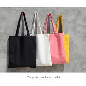 CXJ-F24013 Custom Cotton Canvas Tote Shopping <b>Bag</b> <b>Medium</b> Durable Eco-Friendly Heat Transfer Screen Recyclable for Advertising - Product Image 2
