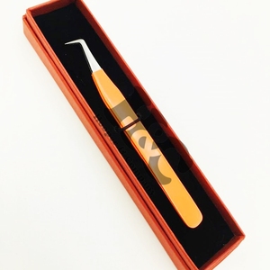 Nuevos azulejos de pestañas rosas, azulejos de pestañas sólidas de acero inoxidable de visón, pinzas de extensión de pestañas, oferta de logotipo sostenible de acero inoxidable - Product Image 6