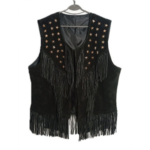 Chalecos de cuero de vaquera genuinos hechos a medida para mujer OEM - Product Image 1