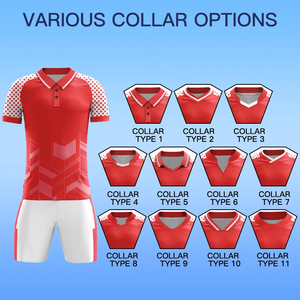 Maillot de football à col polo personnalisé en gros, motifs imprimés numériques, uniforme de football, séchage rapide, vêtements de sport de haute qualité, entraînement X553 - Product Image 4