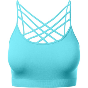 Nouveau 2025 dernier style vente chaude 2 épaules dos nu sport soutien-gorge haute élastique entraînement course Gym Fitness Yoga soutiens-gorge - Product Image 6