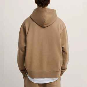 Sudadera con capucha Unisex Premium de algodón pesado estilo holgado 300 + GSM invierno otoño abrigo de hombre con capucha - Product Image 2