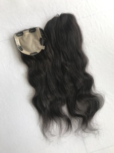 Most Selling Raw 100% Unprocessed Cambodian 18 Inch 5x5 Topper Extensions Single Donor Black Womens Indian Supplier 12A Remy - Product Image 4