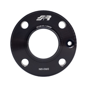 2 espaciadores de rueda negros de 20 mm 4x108 con centro de 65.1 y soporte para buje. - Product Image 2