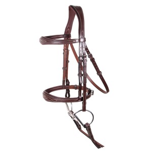 Brida completa de doma de caballos Brida de cuero de estilo occidental de cuero suave para actividades de equitación en inglés - Product Image 2