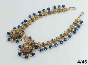 PENDIENTES JUMKHAS TRADICIONALES INDIOS Y KUNDAN CHAPADO EN ORO CON PENDIENTES DE PERLAS PARA MUJERES Y NIÑAS - Product Image 2