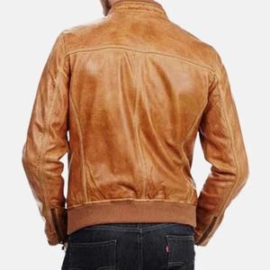 Arrow Colin Donnell Chaqueta De Cuero Marrón Tostado - Product Image 2