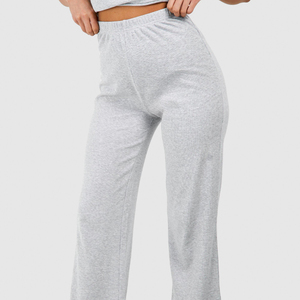 Custom Logo Women's Nude High Waist Straight Trousers Quick Dry Breathable <b>Baggy</b> <b>Yoga</b> <b>Pants</b> High-Rise Flared <b>Pant</b> in XL Size - Product Image 3