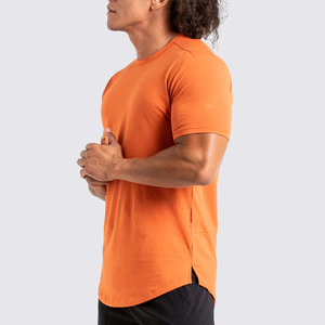 Camisetas blancas personalizadas para hombre con logo personalizado, cuello alto, manga corta, camiseta con letras impresas para hombre, ropa personalizada. - Product Image 5