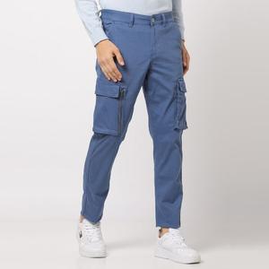 Pantalones Cargo de lona de algodón 100% para hombre, superventas, de alta calidad, informales, planos, personalizados, diseño medio, precio barato, venta al por mayor - Product Image 1