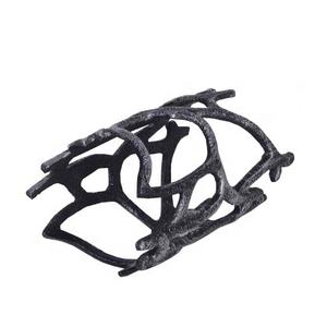 Anneau de serviette en aluminium design pour décoration de table de mariage, anneau de serviette artisanal décoratif - Product Image 2