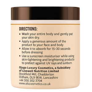 Crema Hidratante Corporal Intensamente Iluminadora 500ml con Colágeno, Hibisco y Ácido Tranexámico para una Piel Suave como la Seda - Product Image 1