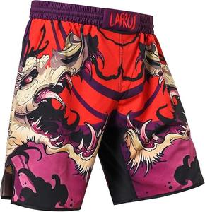 Short MMA imprimé en gros Short d'arts martiaux léger à séchage rapide avec taille élastique et logo personnalisé quantité minimale de commande bas - Product Image 5