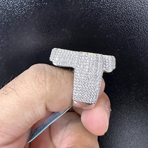 Anillo de diamante certificado IGI de calidad superior CVD HPHT Lab Grown Created Diamond Ring 14K Solid Gold Cross Ring para mujer hombre - Product Image 6