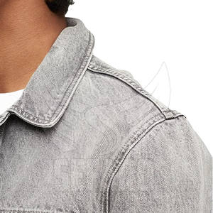 Veste en jean pour l'hiver Concevez votre propre produit en stock Veste en jean sur mesure coupe-vent pour hommes - Product Image 5