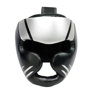 Vente en gros de protège-tête d'entraînement de boxe en cuir couvre-chef d'entraînement de kickboxing protection du visage tricolore protège-tête de boxe - Product Image 1