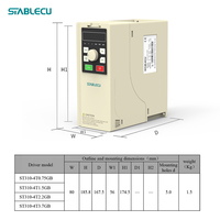 Variateur de fréquence ST-VFD AC 220V VFD triphasé 0,75 kW 1,5 kW 2,2 kW 5,5 kW pour moteurs multiples