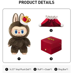Peluche in vinile della serie Let's Checkmate di Monsters Original, con personaggi <span class=keywords><strong>Re</strong></span> e Regina, ciondolo portachiavi, 100% autentico - Product Image 4