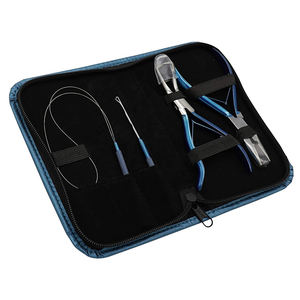 Kit d'outils d'extension de cheveux de couleur personnalisé OEM fabriqué en usine ensembles de pinces et aiguilles en acier inoxydable disponibles dans toutes les couleurs - Product Image 4