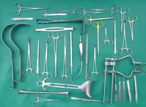 Juego básico de laparotomía de 108 Uds. Para instrumentos de Cirugía de laparotomía, juego de instrumentos quirúrgicos médicos reutilizables de acero inoxidable - Product Image 4