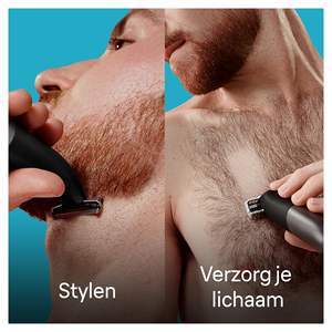 Afeitadora Eléctrica Impermeable IPX7 con Batería de Larga Duración, Recortadora de Barba y Cuerpo, 7 Accesorios, Peine Sensible para Rostro - Product Image 5