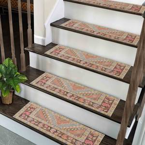 Kilim Design Rug, Printed Rug, Colorful, Anti-Slip, Machine Washable,Step Rug - Product Image 1