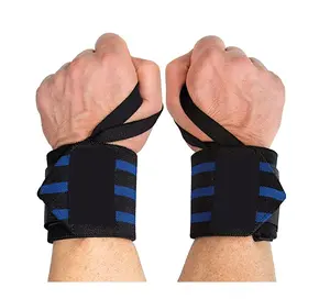 Oem Großhandel Anpassen Farbe Gewichtheben Gym Straps Fitness Training Wrist Wraps Gym Fitness Handgelenk bänder mit benutzer definierten Logo