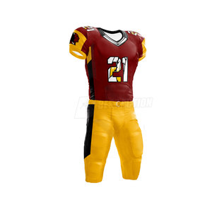 Conjunto de Jersey de fútbol americano Juvenil de la mejor calidad, ropa deportiva, Jersey con pantalones cortos estampados, uniformes personalizados al por mayor - Product Image 5