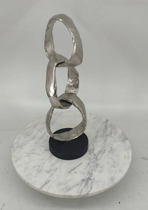 รูปปั้นอลูมิเนียมทำด้วยมือมีฐาน MDF อะลูมิเนียมตกแต่งบ้าน - Product Image 3