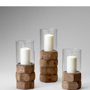 <b>Small</b> Hand Finished Wooden Carved Pillar Stand for Home Decor Christmas Weddings & Parties Factory Price Wholesale - Product Image 2