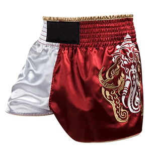 High Quality Custom Muay Thai Gym <b>Shorts</b> for <b>Men</b> Mid Waist Polyester Cargo Zipper Pocket Sublimation Printed Boxing <b>Shorts</b> - Product Image 6