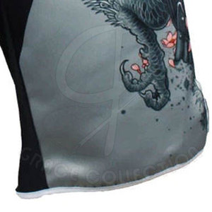 Pantalones cortos MMA con estampado de sublimación de nuevo estilo, pantalones cortos de boxeo de estilo con patrón personalizado en ropa de ataque elegante, ropa de artes marciales - Product Image 6