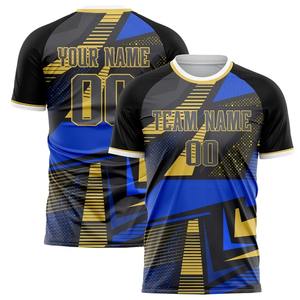 Nombre personalizado transpirable gradiente Graffiti fútbol Retro 3DPrint hombres mujeres niños verano manga corta Camisetas al por mayor - Product Image 1
