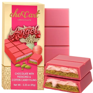 Chocolat Muah Angel Hair 60g, directement de l'usine, de BIP Candy And Toys Espagne, avec une durée de conservation de 12 mois, pour les distributeurs dans le monde entier. - Product Image 1